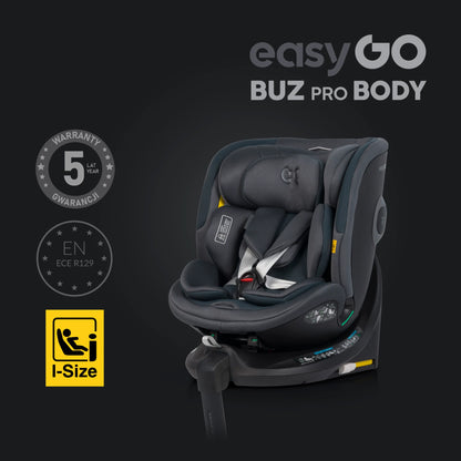 EasyGo Buz XTD Pro + Buz Pro Body 2in1 autósülés szett ISOFIX bázissal – Granito