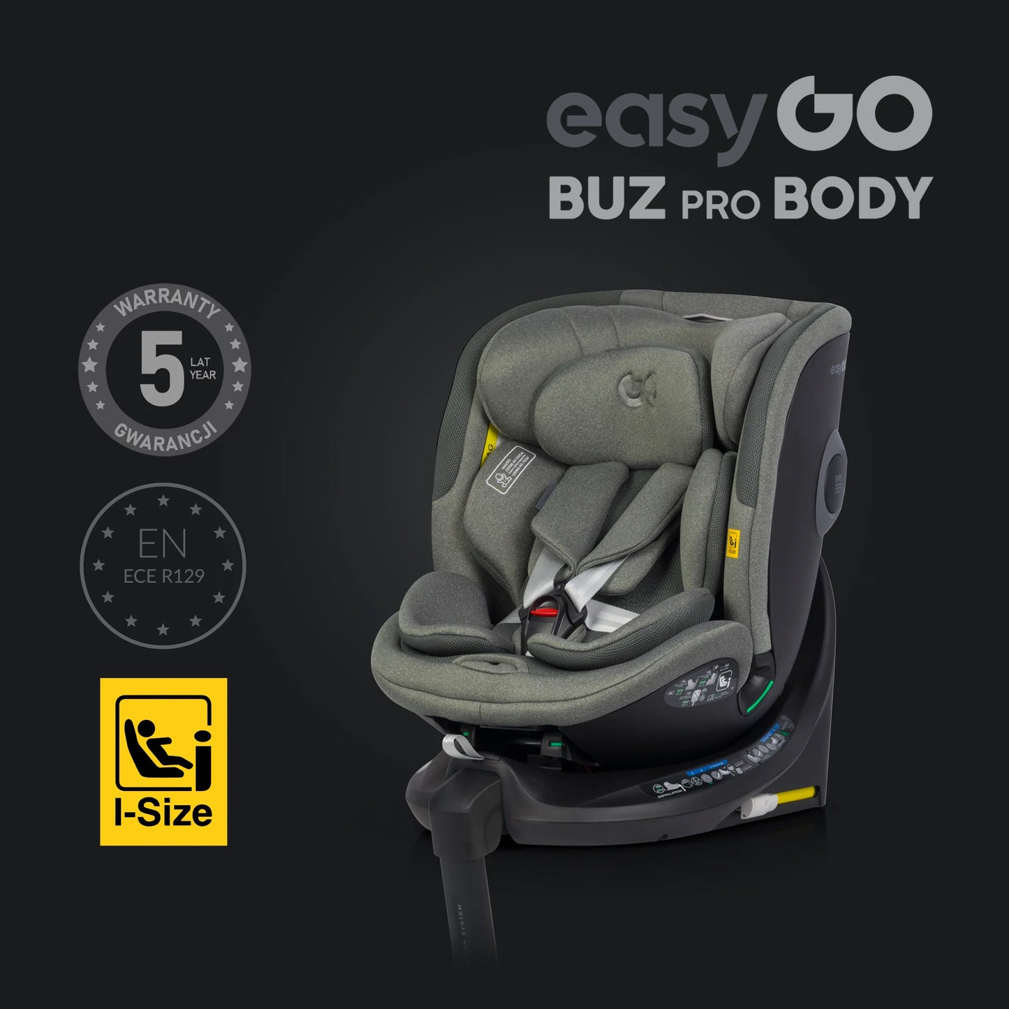 EasyGo Buz XTD Pro + Buz Pro Body 2in1 autósülés szett ISOFIX bázissal – Greener