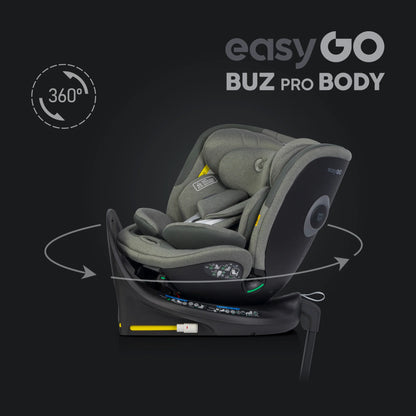 EasyGo Buz XTD Pro + Buz Pro Body 2in1 autósülés szett ISOFIX bázissal – Greener