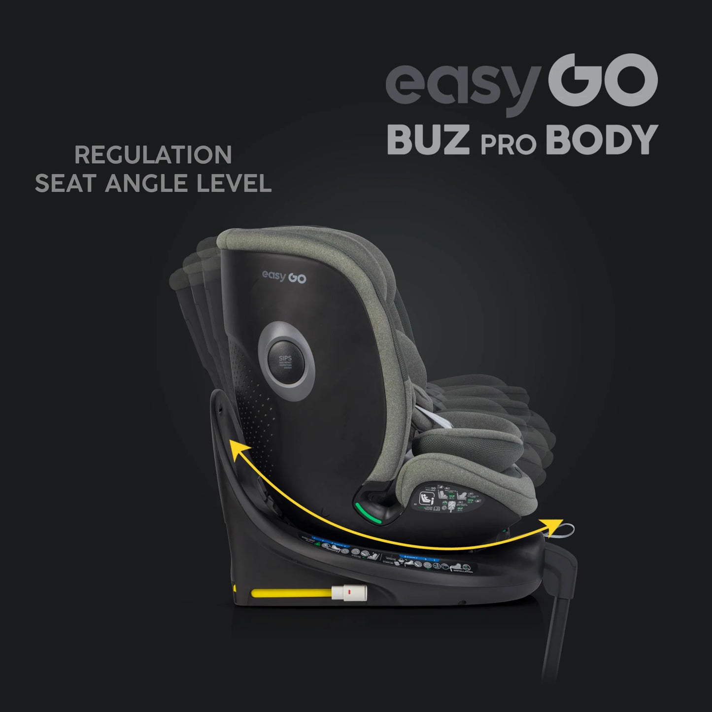 EasyGo Buz XTD Pro + Buz Pro Body 2in1 autósülés szett ISOFIX bázissal – Greener