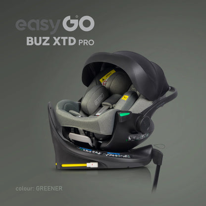 EasyGo Buz XTD Pro i-Size autóshordozó ISOFIX bázissal – Greener