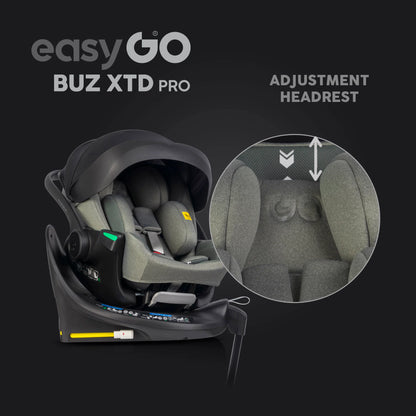 EasyGo Buz XTD Pro i-Size autóshordozó ISOFIX bázissal – Greener