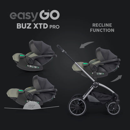 EasyGo Buz XTD Pro i-Size autóshordozó ISOFIX bázissal – Greener