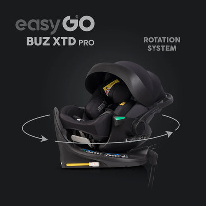 EasyGo Buz XTD Pro i-Size autóshordozó ISOFIX bázissal – Ink