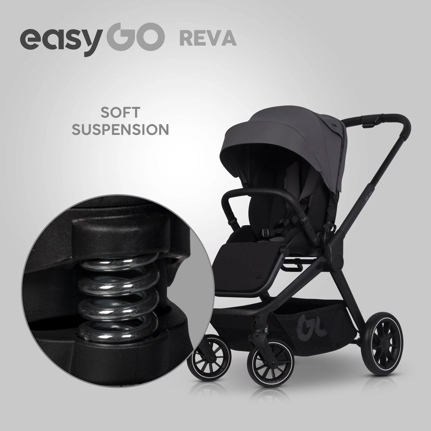 EasyGo REVA 2in1 babakocsi – Cloudy Gray