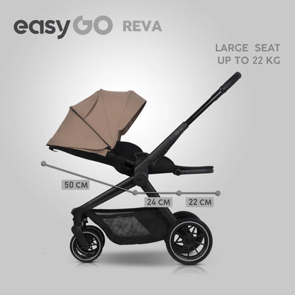 EasyGo REVA 2in1 babakocsi – Golden Beige