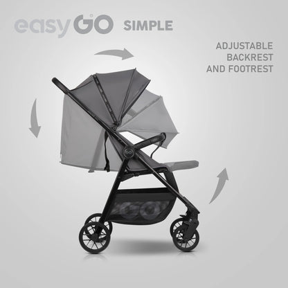 EasyGo Simple sport babakocsi – Cloudy Gray
