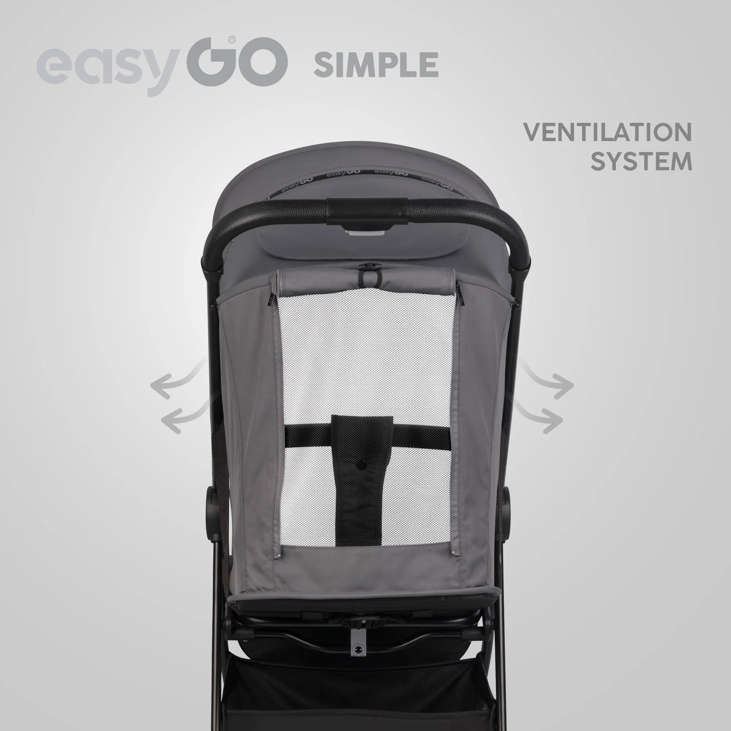 EasyGo Simple sport babakocsi – Cloudy Gray