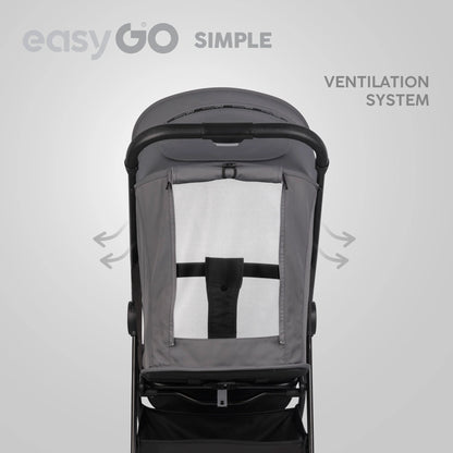 EasyGo Simple sport babakocsi – Cloudy Gray