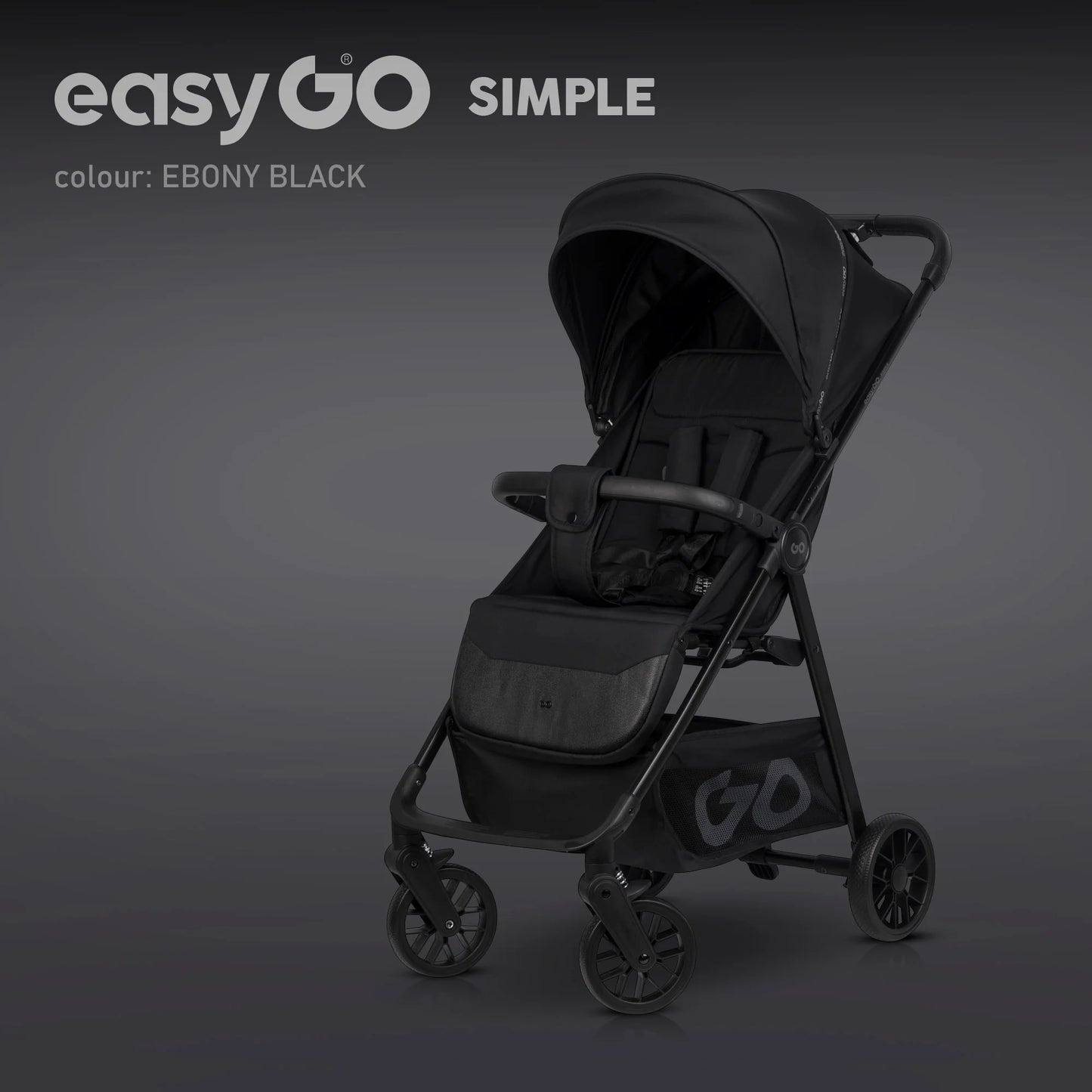 EasyGo Simple sport babakocsi – Ebony Black