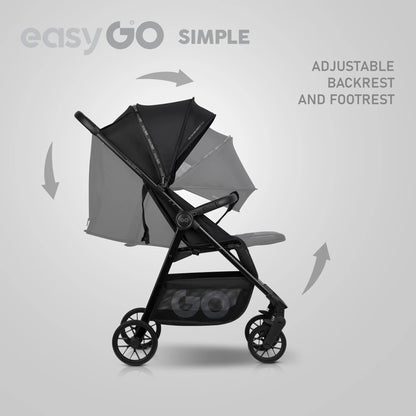 EasyGo Simple sport babakocsi – Ebony Black