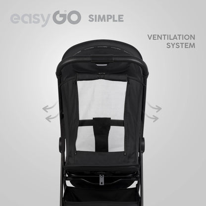 EasyGo Simple sport babakocsi – Ebony Black