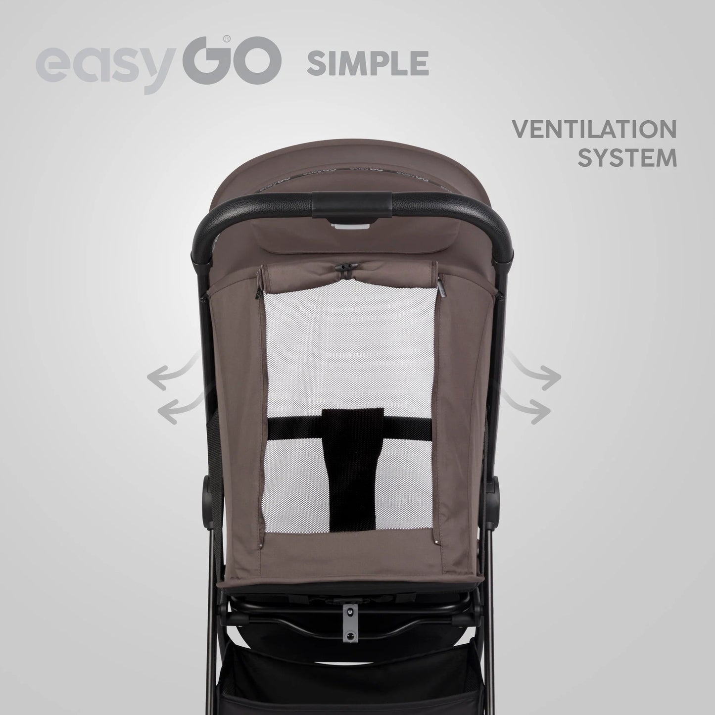 EasyGo Simple sport babakocsi – Mokka Mousse