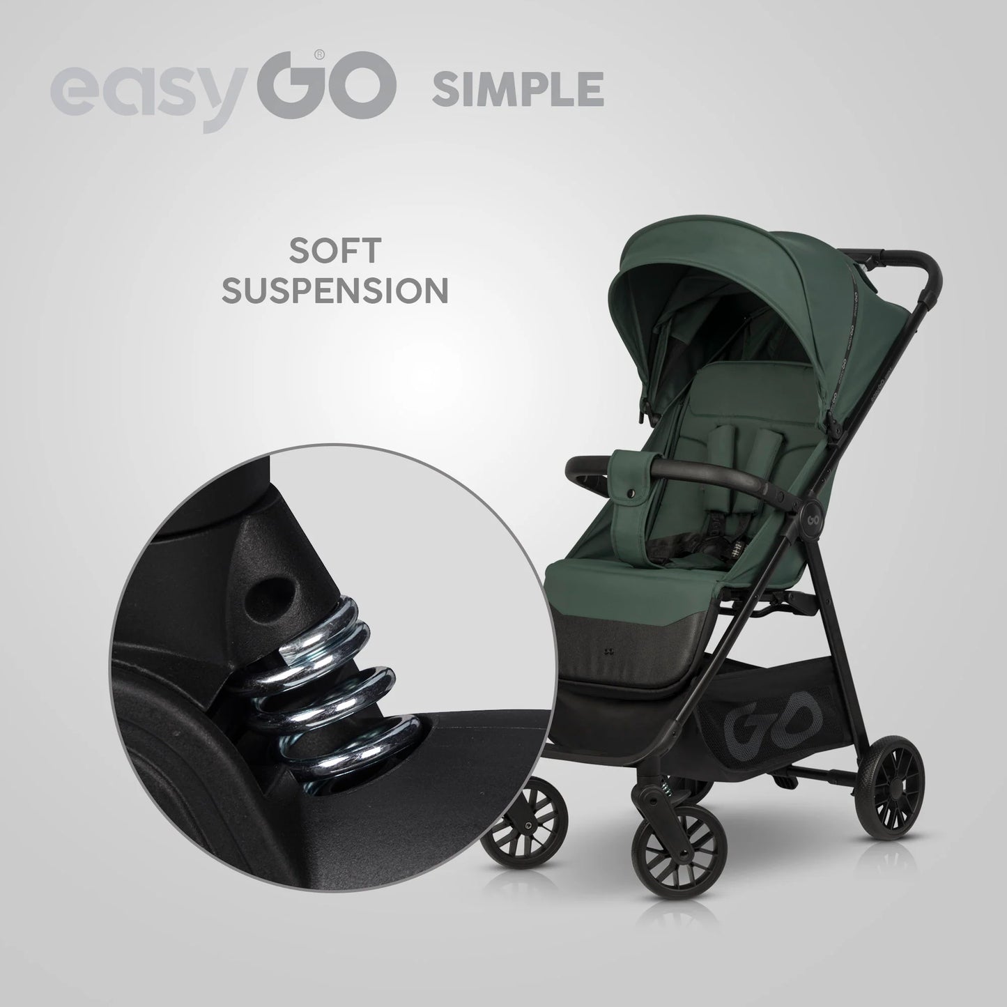 EasyGo Simple sport babakocsi – Sage Green