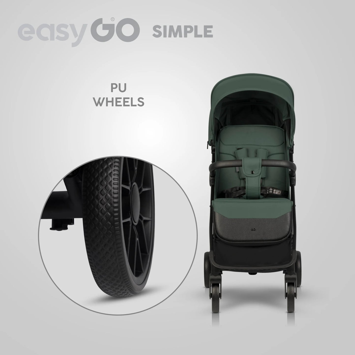 EasyGo Simple sport babakocsi – Sage Green