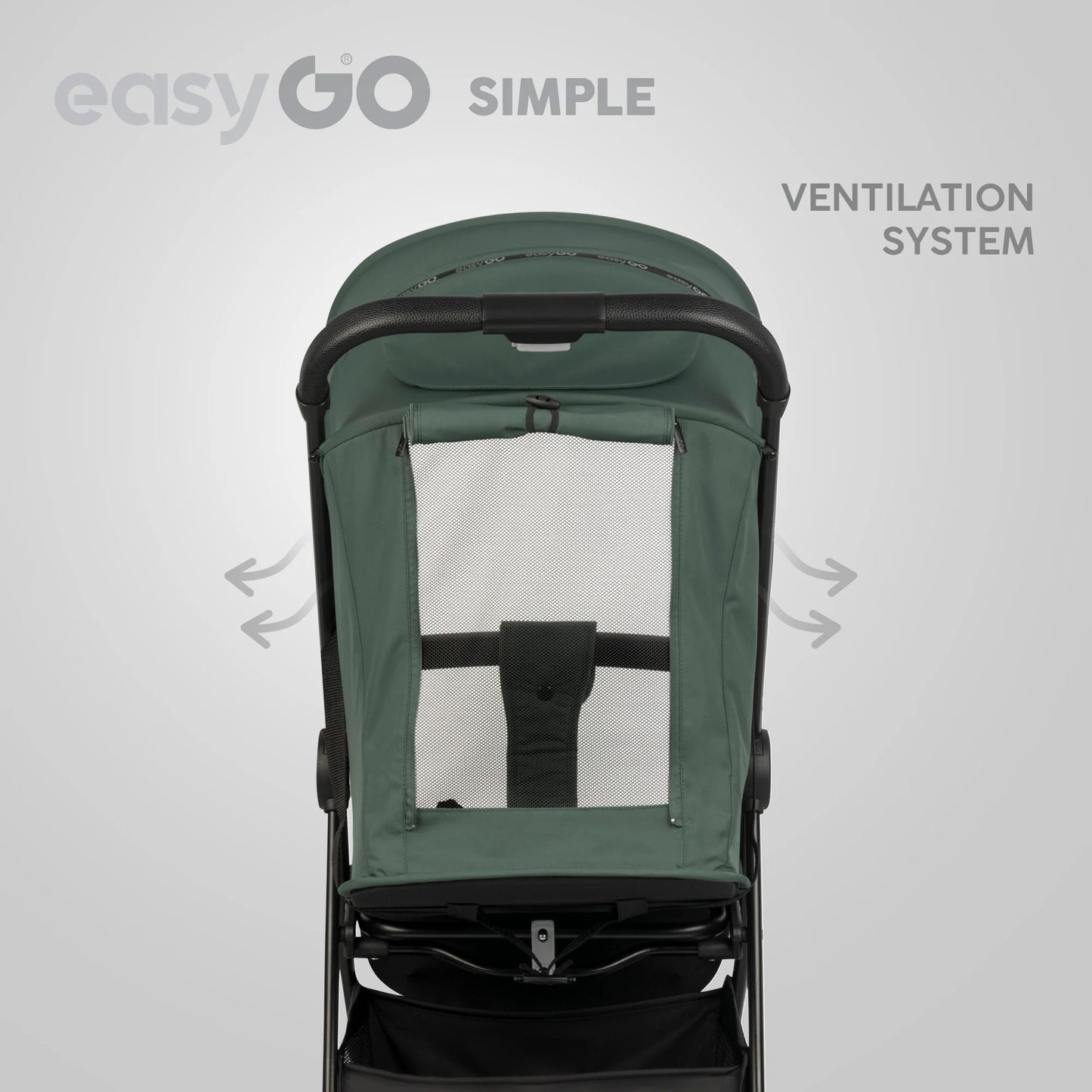 EasyGo Simple sport babakocsi – Sage Green