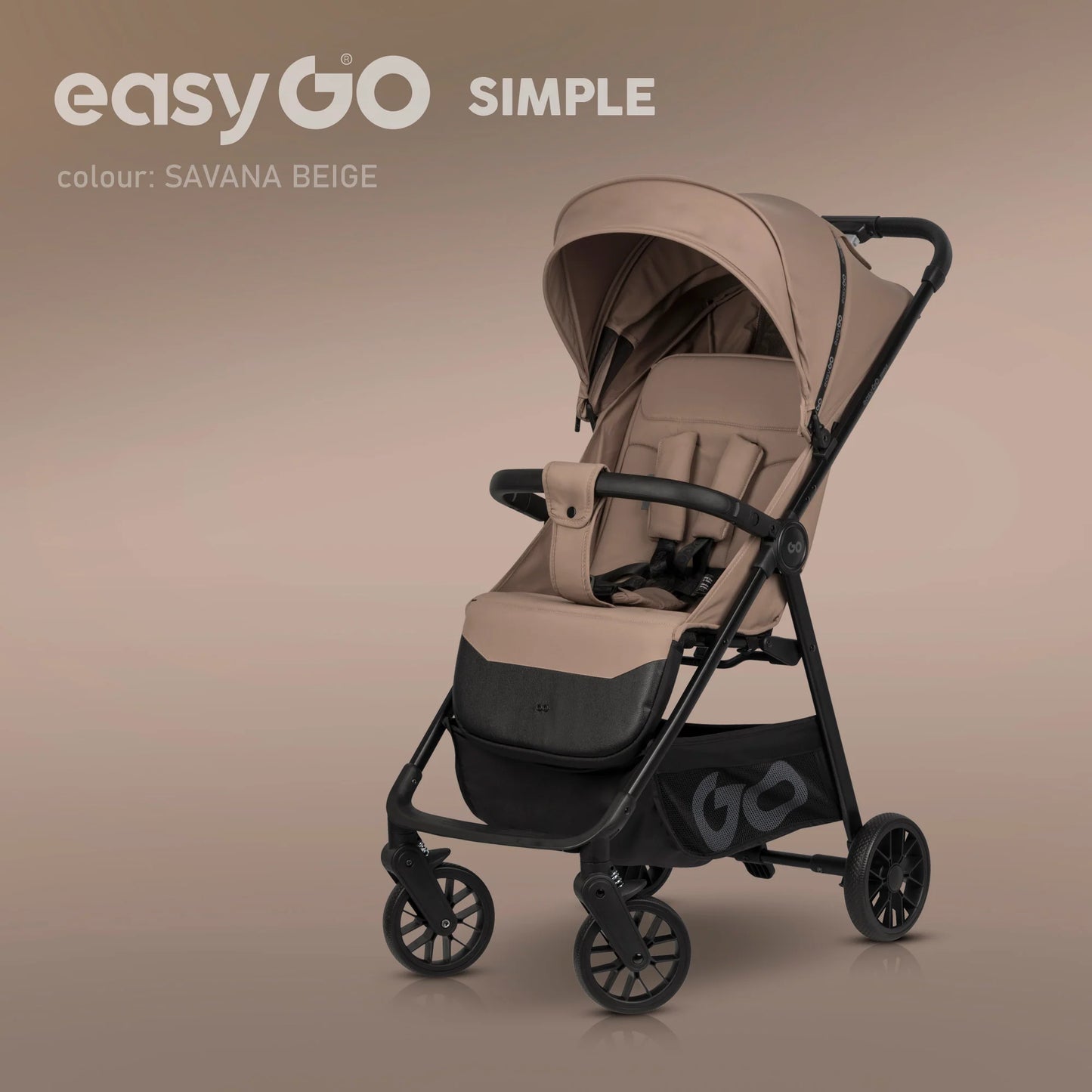 EasyGo Simple sport babakocsi – Savana Beige