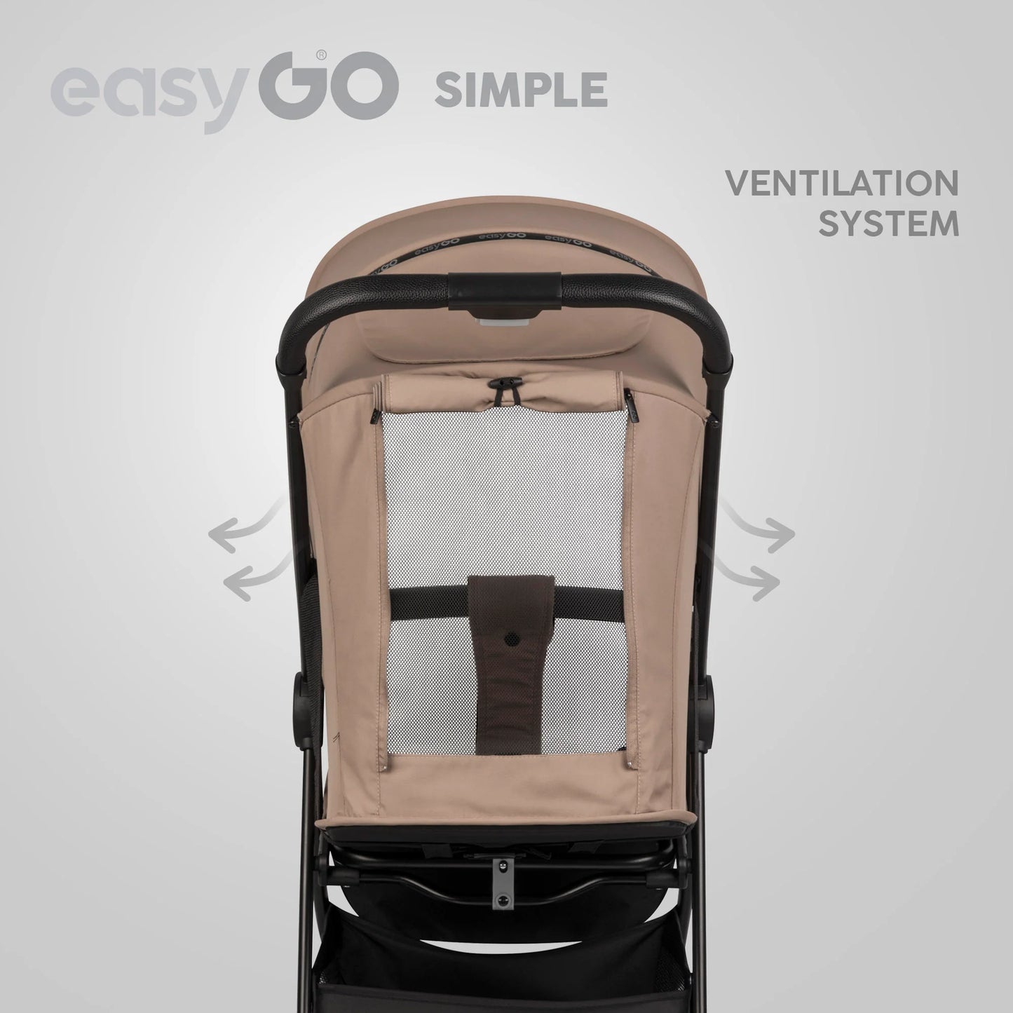 EasyGo Simple sport babakocsi – Savana Beige