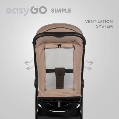 EasyGo Simple sport babakocsi – Savana Beige