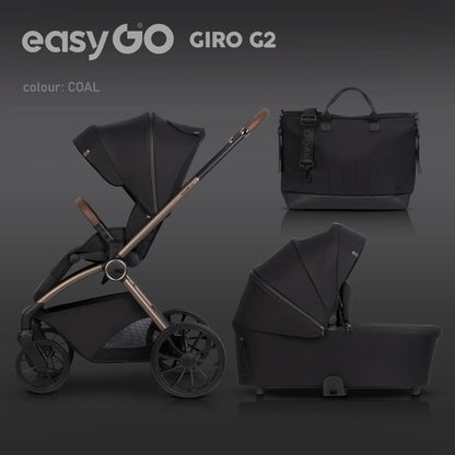 EasyGo Giro G2 2in1 babakocsi - Coal