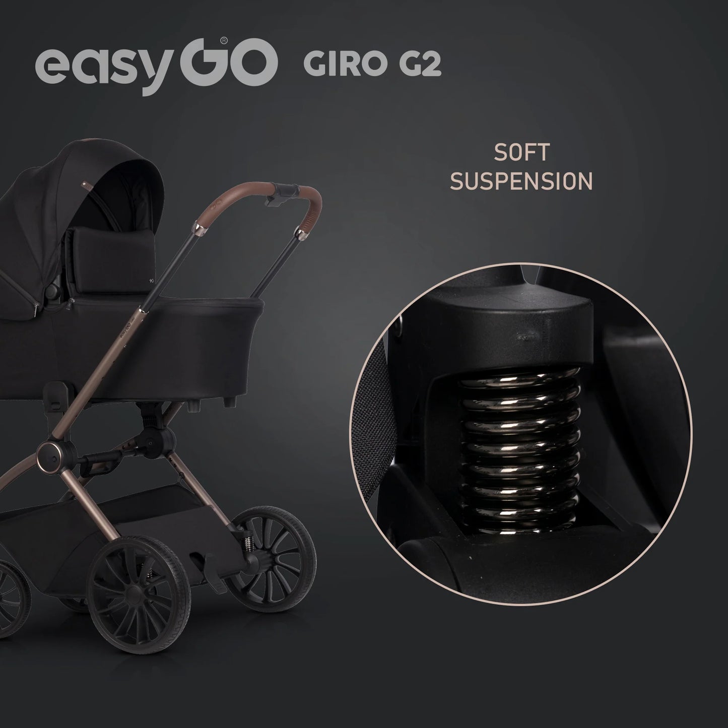 EasyGo Giro G2 sport babakocsi – Coal