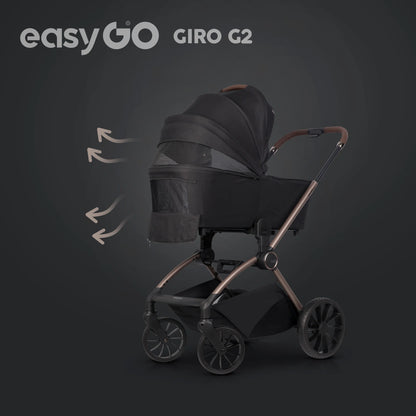 EasyGo Giro G2 2in1 babakocsi - Coal