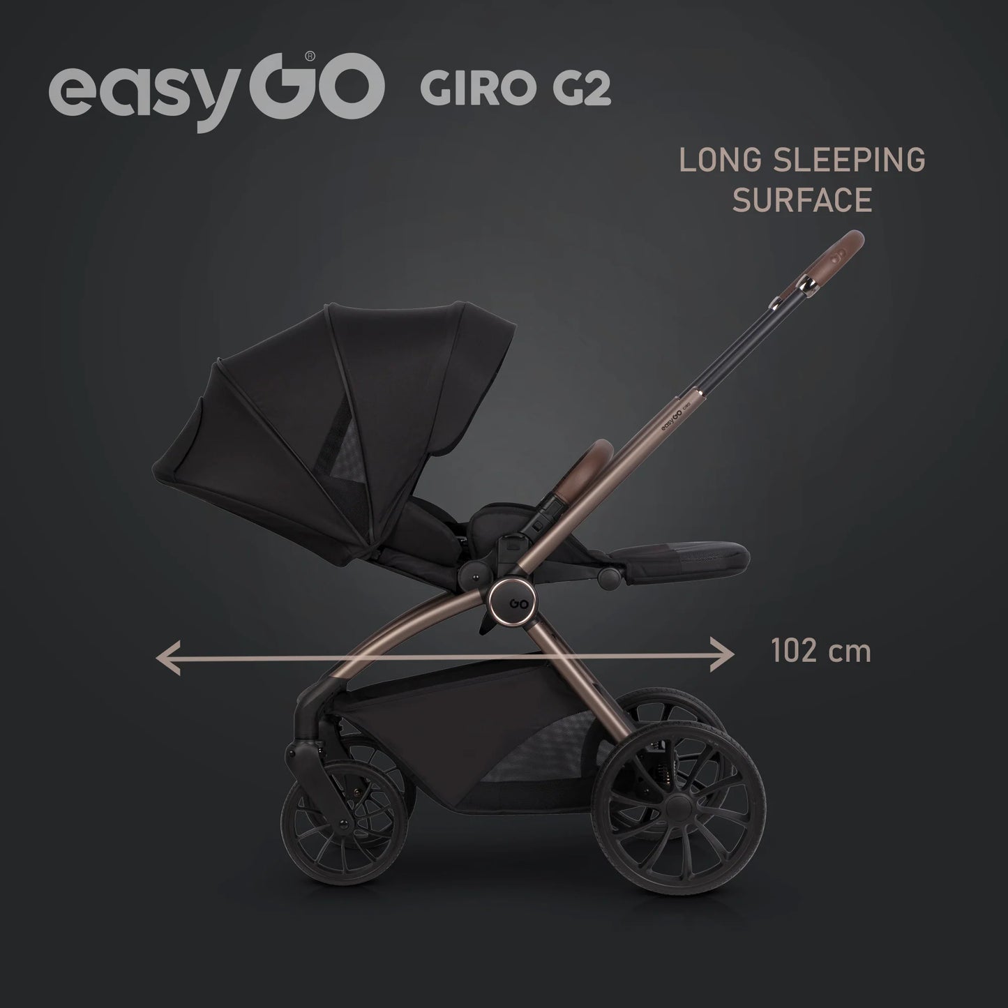 EasyGo Giro G2 sport babakocsi – Coal