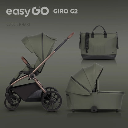EasyGo Giro G2 2in1 babakocsi – Khaki
