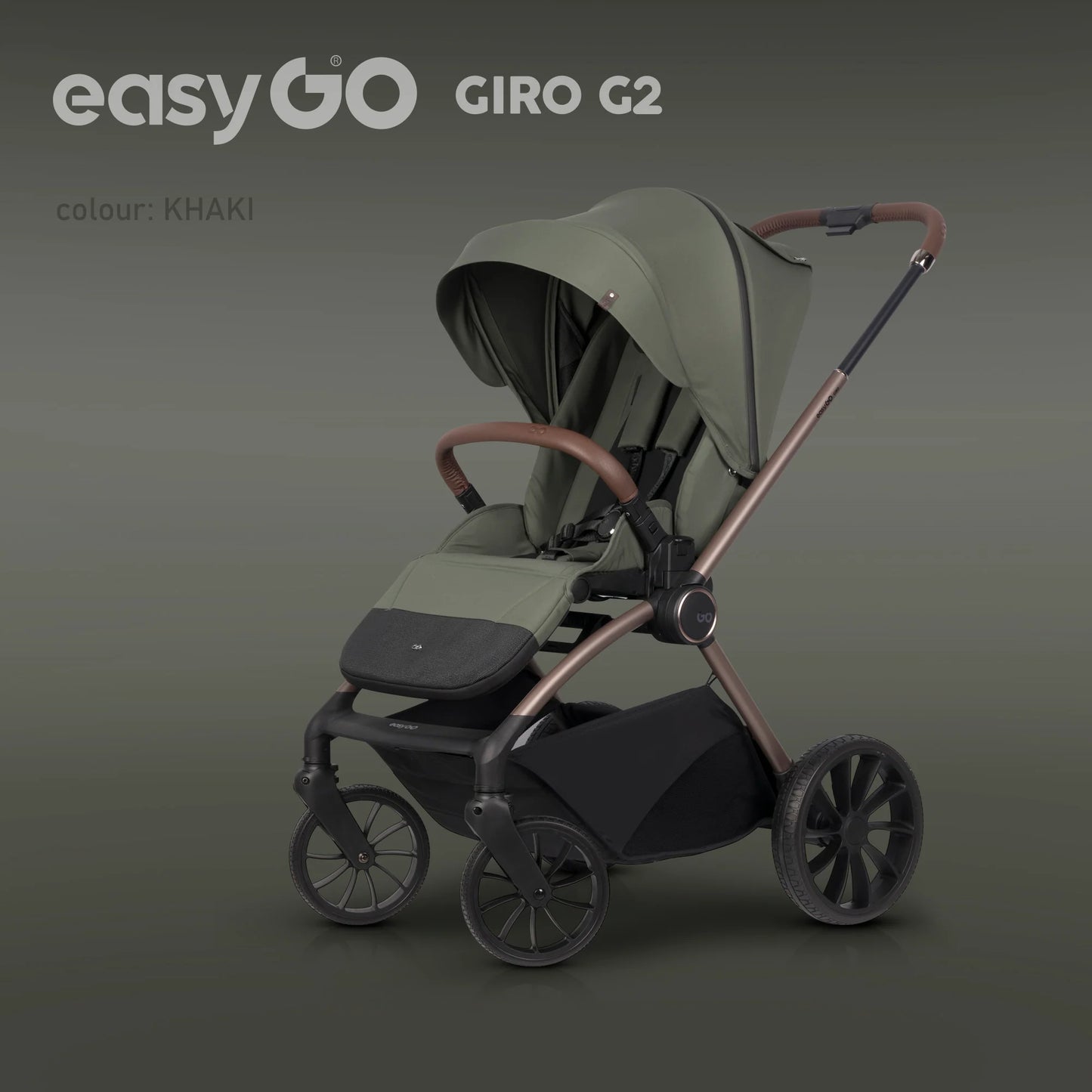 EasyGo Giro G2 2in1 babakocsi – Khaki
