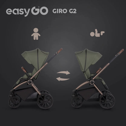 EasyGo Giro G2 sport babakocsi – Khaki