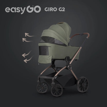 EasyGo Giro G2 2in1 babakocsi – Khaki