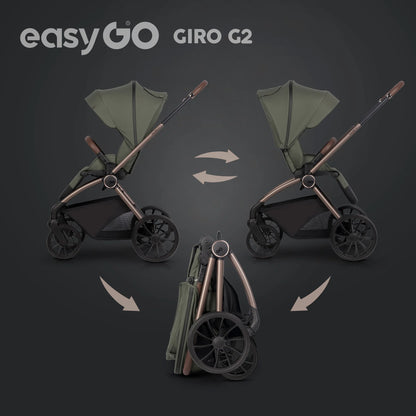 EasyGo Giro G2 sport babakocsi – Khaki