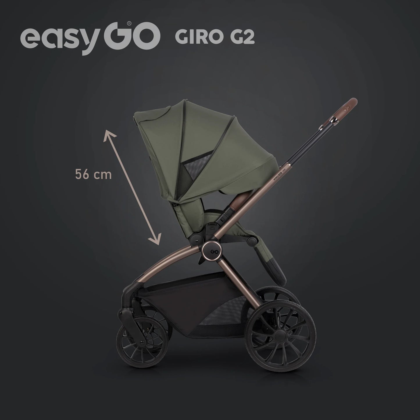 EasyGo Giro G2 2in1 babakocsi – Khaki