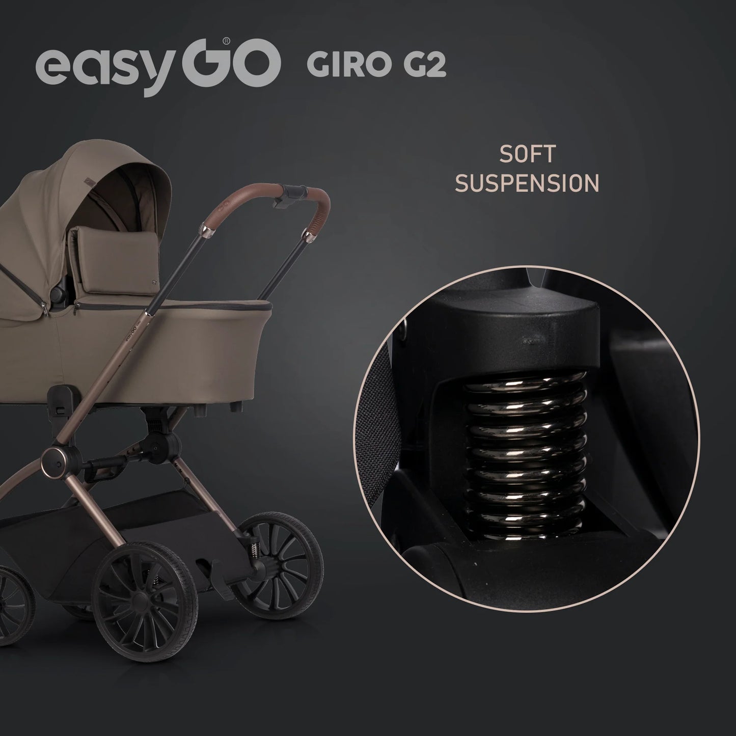 EasyGo Giro G2 2in1 babakocsi - Mokka