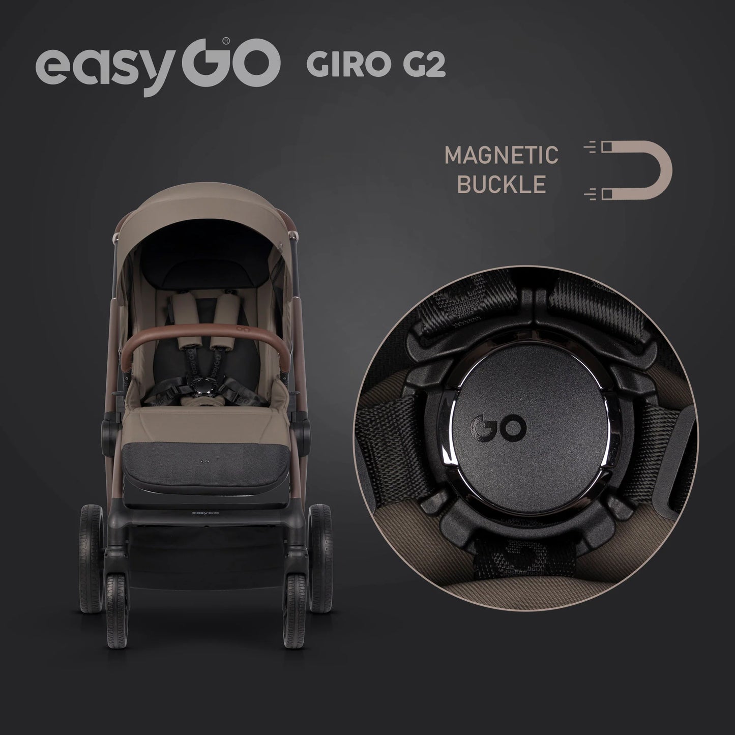 EasyGo Giro G2 2in1 babakocsi - Mokka