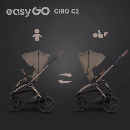EasyGo Giro G2 2in1 babakocsi - Mokka
