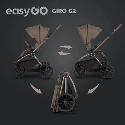 EasyGo Giro G2 2in1 babakocsi - Mokka
