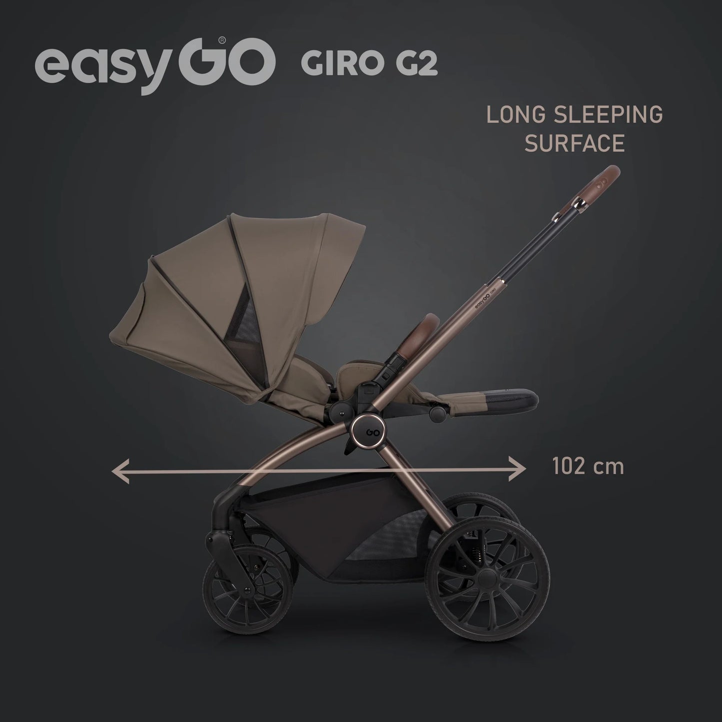 EasyGo Giro G2 2in1 babakocsi - Mokka