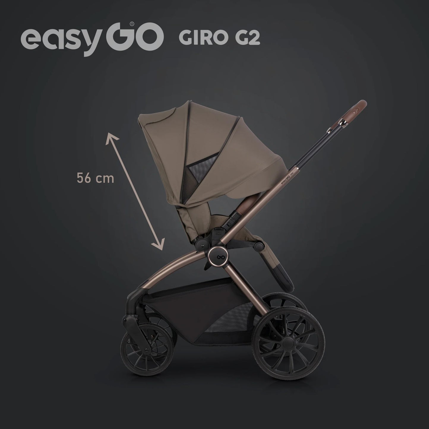 EasyGo Giro G2 2in1 babakocsi - Mokka