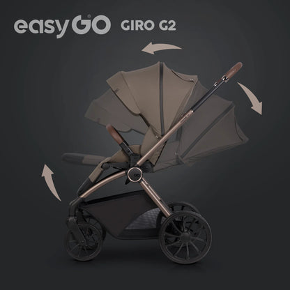 EasyGo Giro G2 sport babakocsi – Mokka