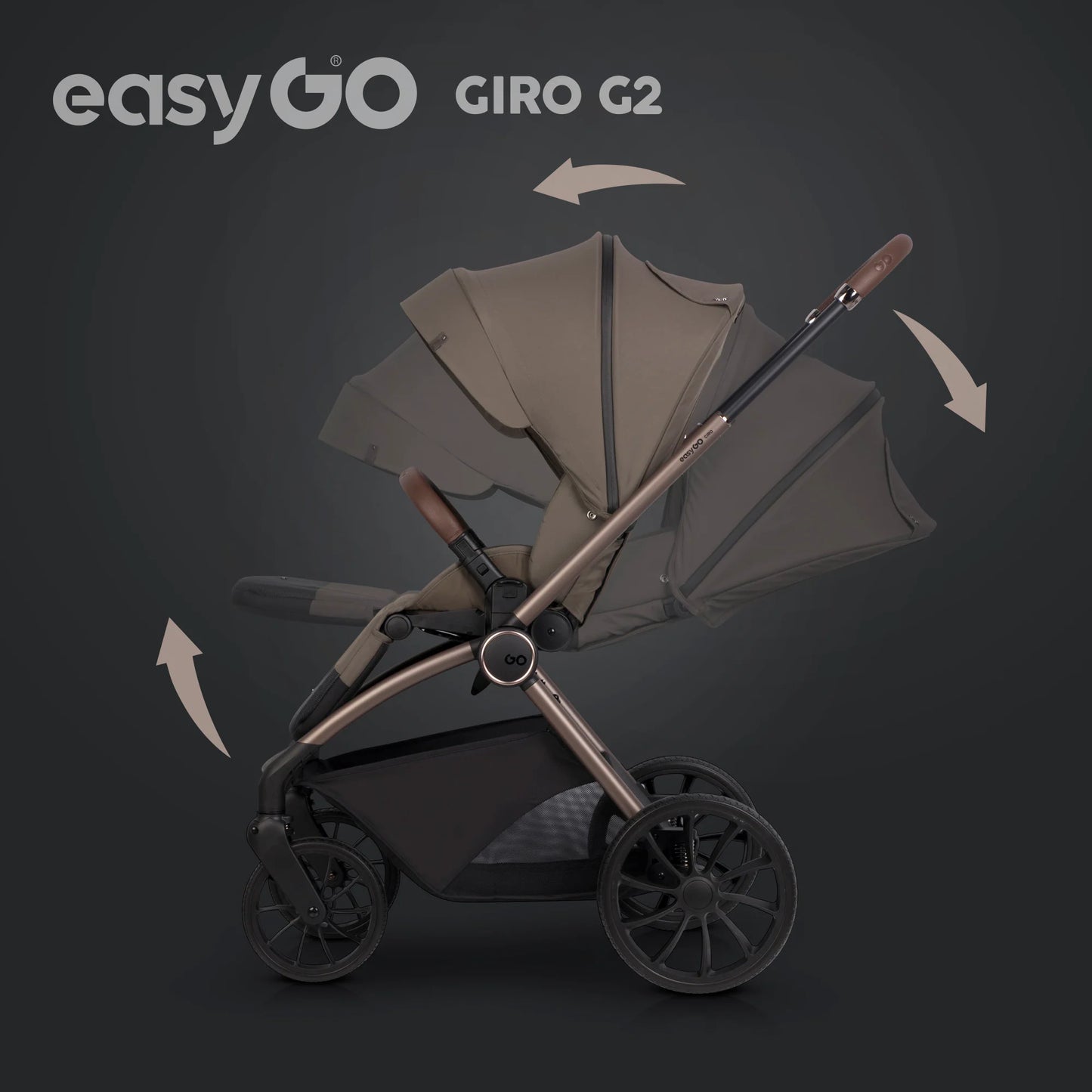 EasyGo Giro G2 2in1 babakocsi - Mokka