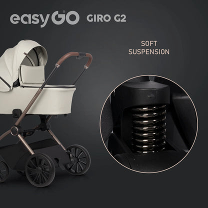 EasyGo Giro G2 2in1 babakocsi - Sand