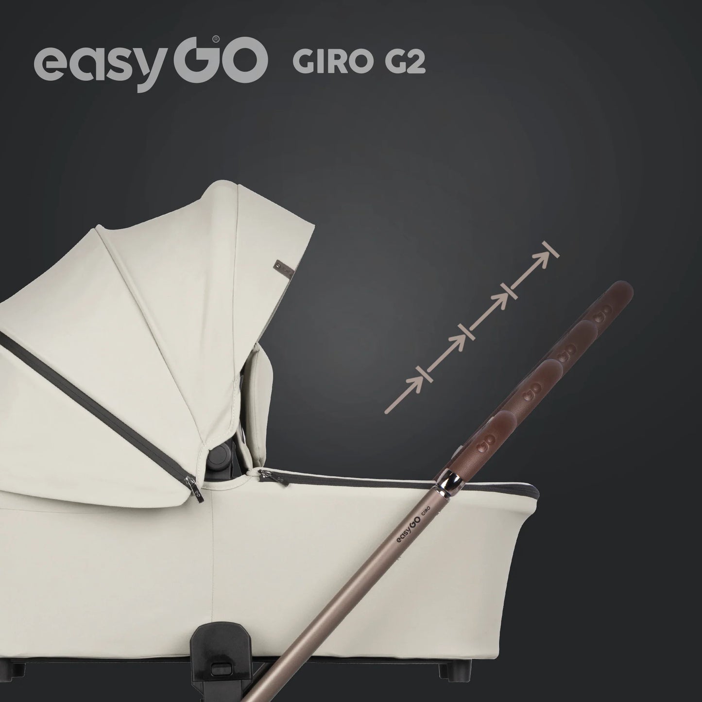 EasyGo Giro G2 2in1 babakocsi - Sand