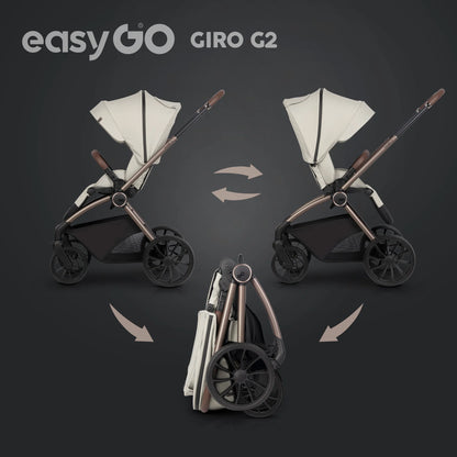 EasyGo Giro G2 2in1 babakocsi - Sand