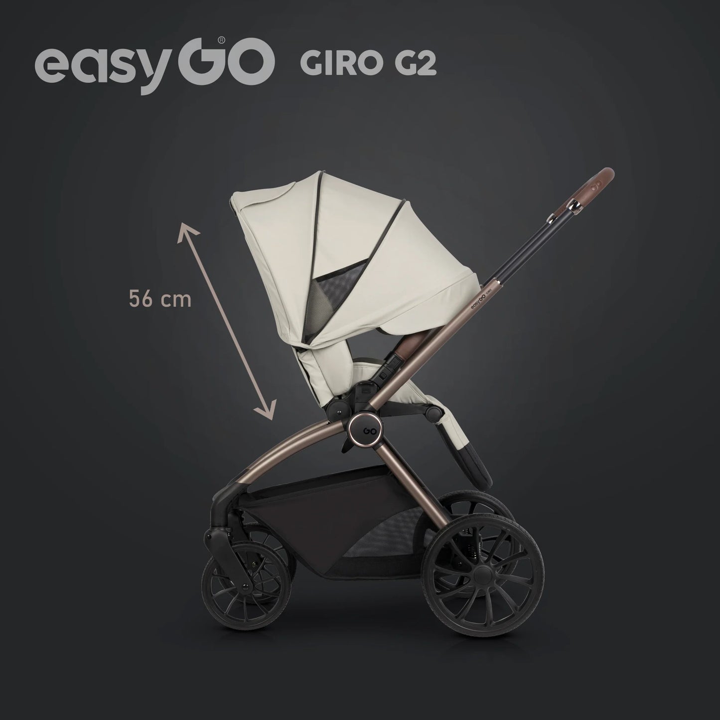 EasyGo Giro G2 2in1 babakocsi - Sand