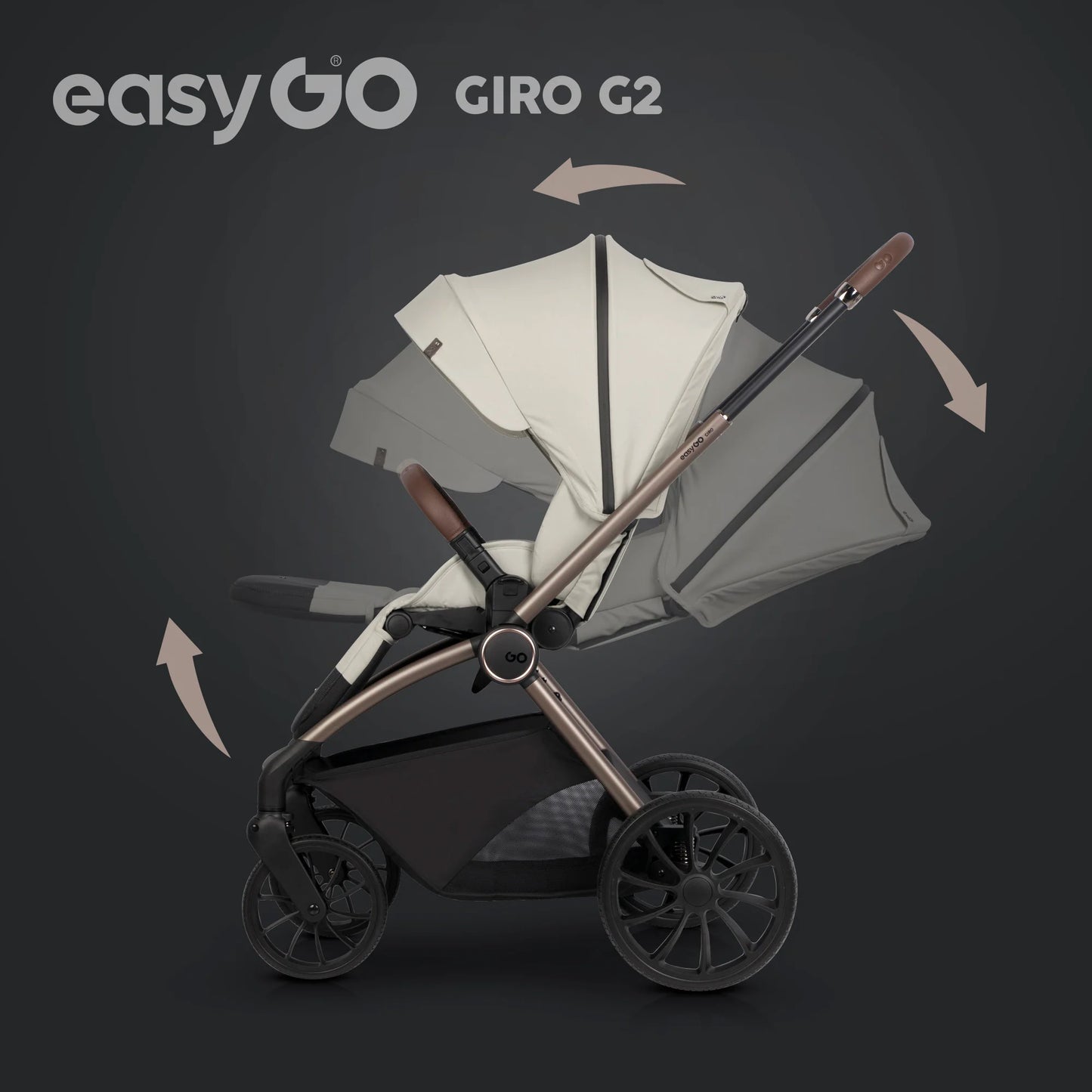 EasyGo Giro G2 sport babakocsi – Sand