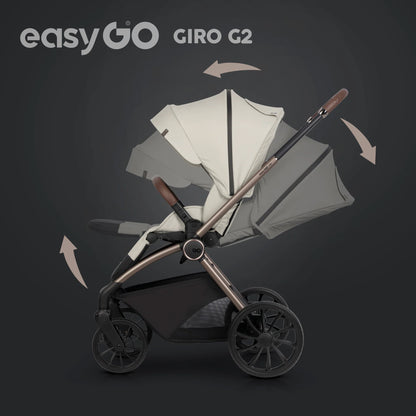 EasyGo Giro G2 2in1 babakocsi - Sand