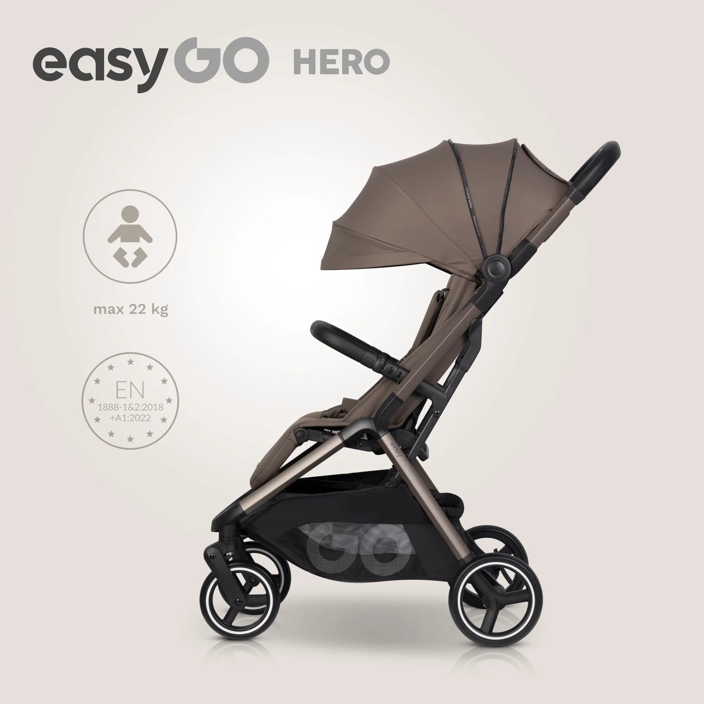 EasyGo Hero sport babakocsi – Mokka