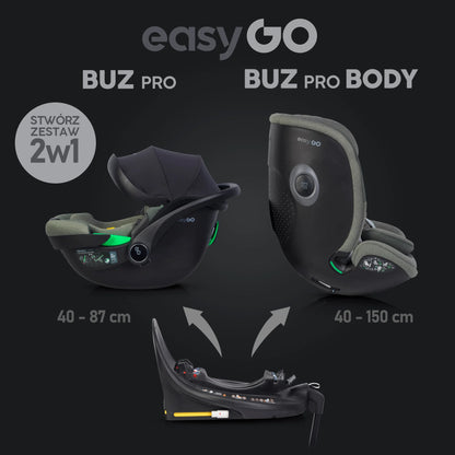 EasyGo forgatható ISOFIX bázistalp – BUZ és RELAX autósülésekhez