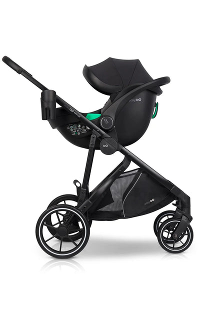 EasyGo Duoflex iker és testvér sport babakocsi 2 üléssel – Ebony Black